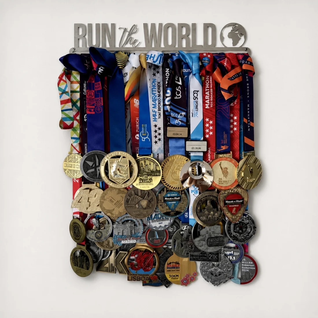Medallero Run the World: carreras internacionales completadas